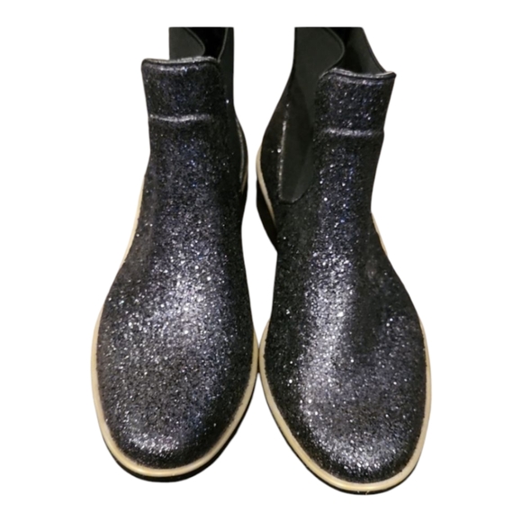 Kate Spade New York Sedgewick Chelsea Glitter Rain Boots Women's 6/7 - Picture 3 of 9
